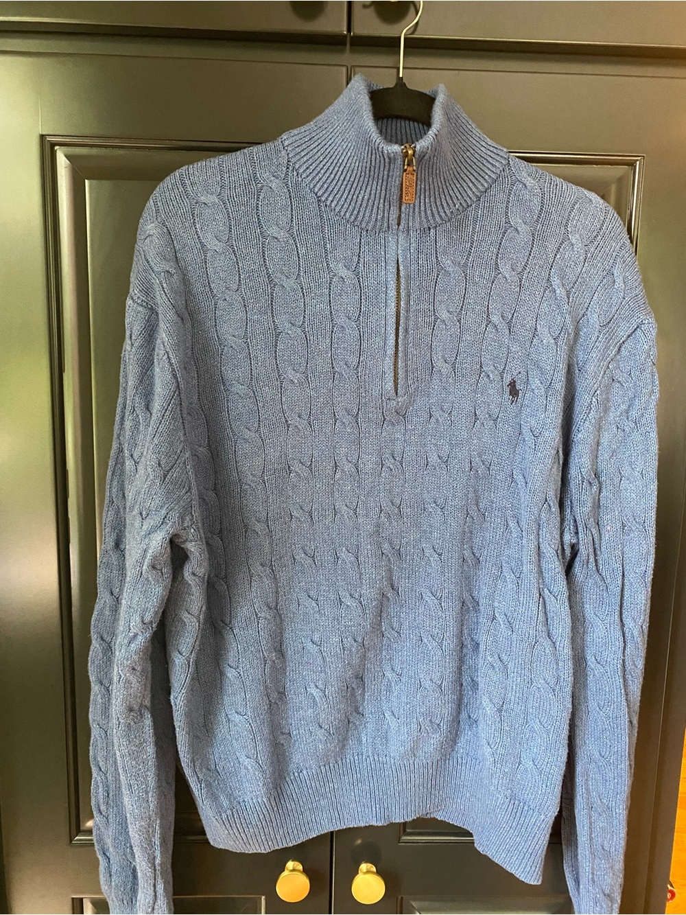 Polo Ralph Lauren Cable Knit Quarter Zip Sweater